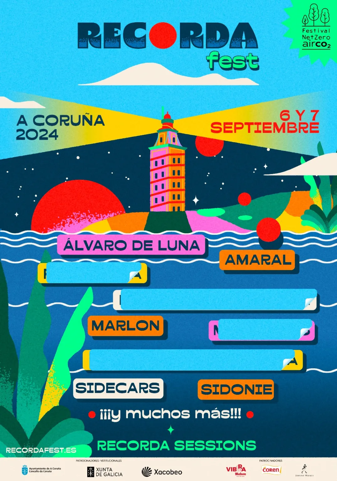 En este momento estás viendo Amaral, Sidecars, Ávaro de Luna, Sidonie e Marlon no Recorda Fest